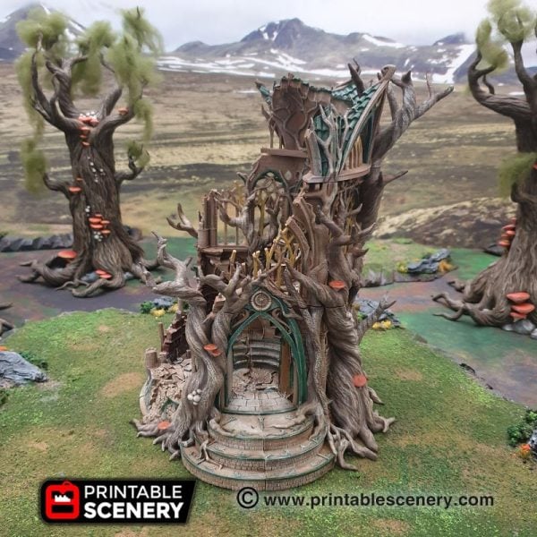 Lost Elven Library - (28, 15 or 10mm scale) - Wood Elven
