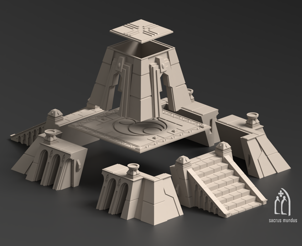 Krotone - Sorcerers Planet, Tabletop terrain for Sci-Fi & Grimdark wargaming