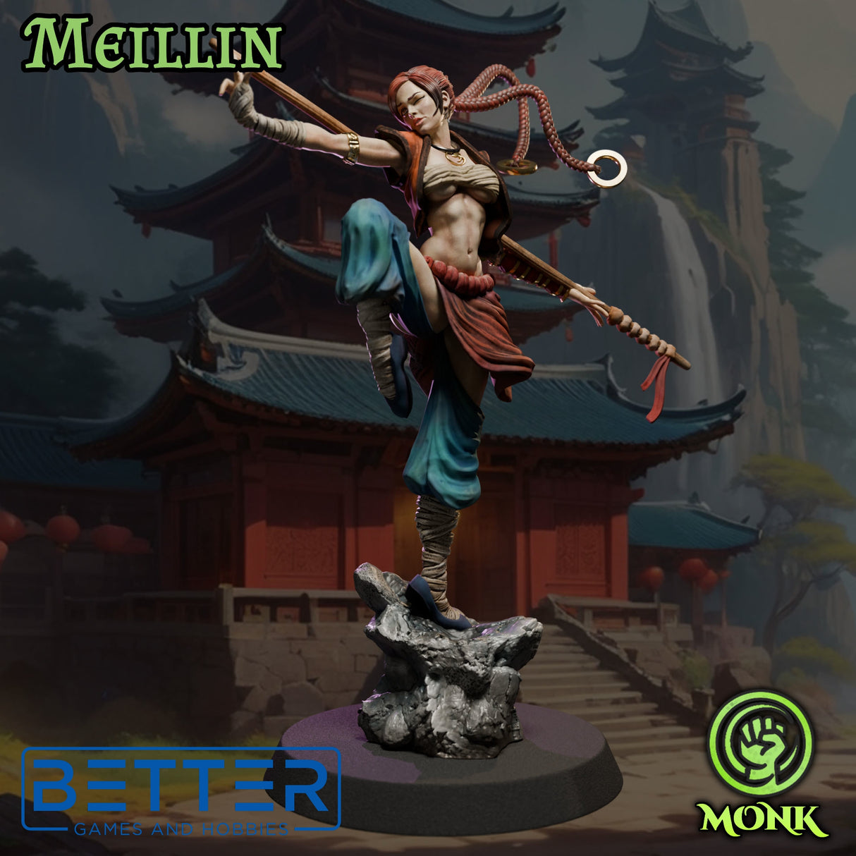 Meilin the Monk, Ladies of the Dark Age, NSFW, 32 and 75mm