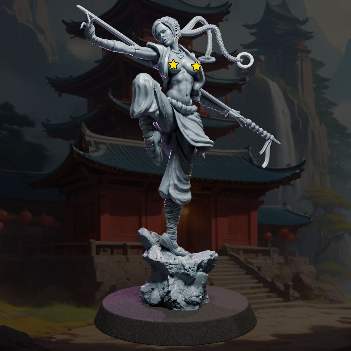 Meilin the Monk, Ladies of the Dark Age, NSFW, 32 and 75mm