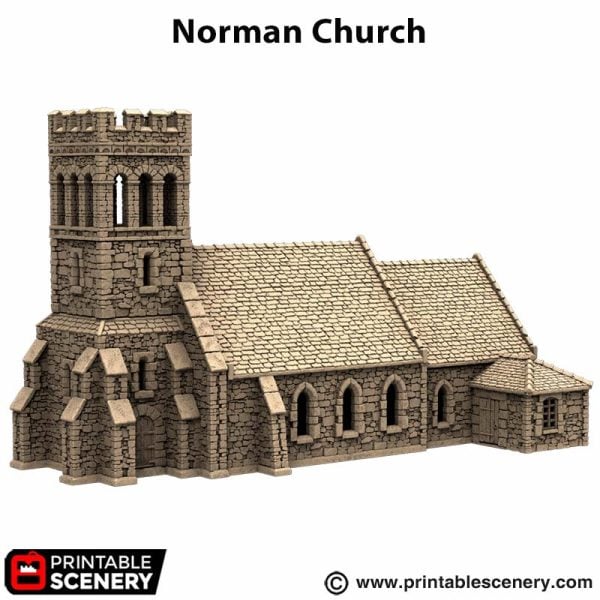 Norman Church - (28, 15, or 10mm scale) - King and Country