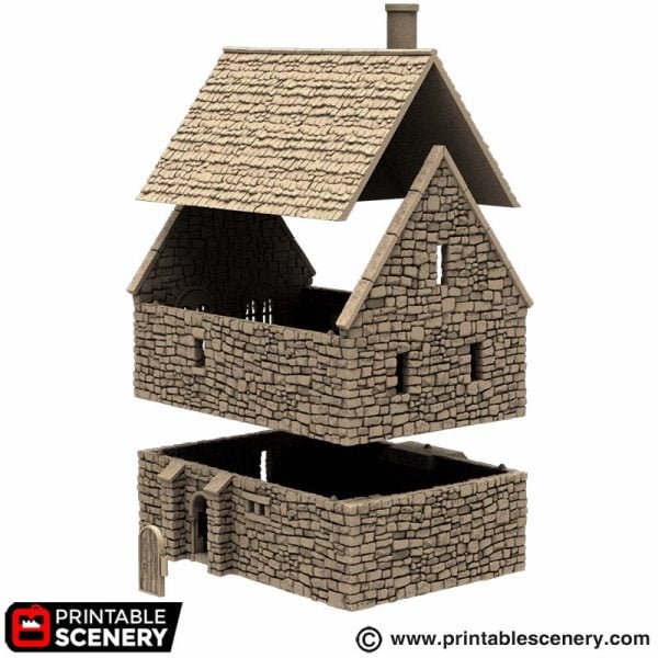 Norman Stone Manor - (28, 15 or 10mm scale) - King and Country