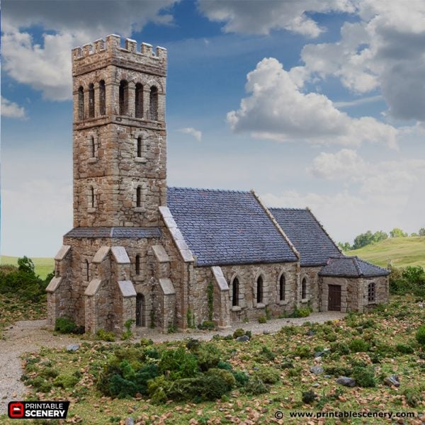 Norman Church - (28, 15, or 10mm scale) - King and Country