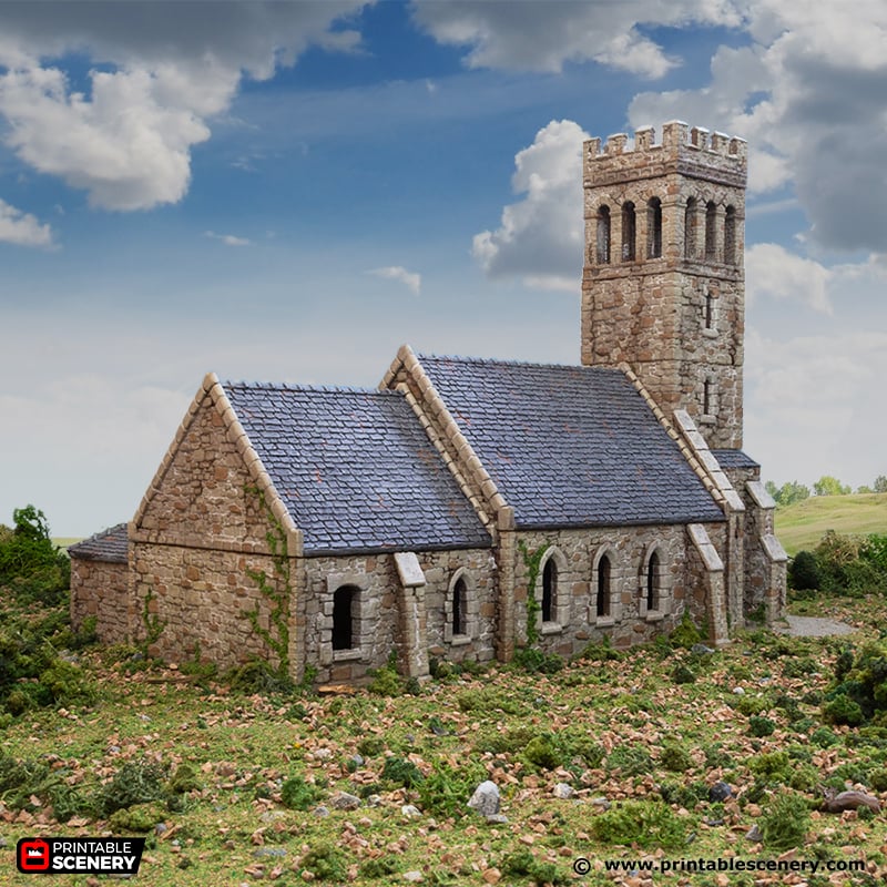 Norman Church - (28, 15, or 10mm scale) - King and Country