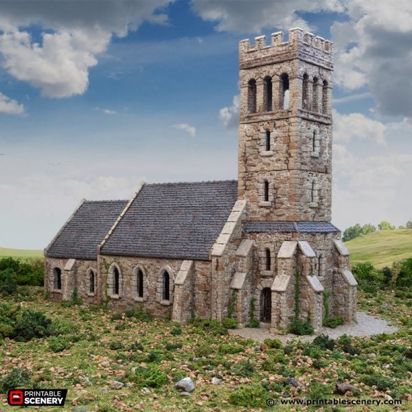 Norman Church - (28, 15, or 10mm scale) - King and Country