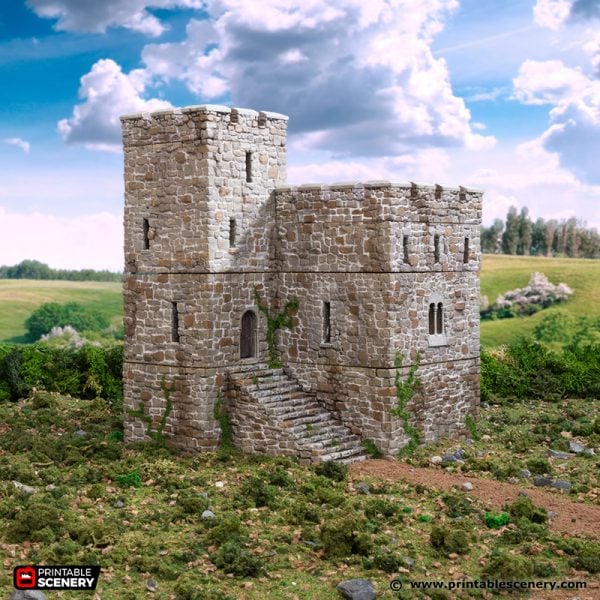 Norman Stone Fort - (28, 15 or 10mm scale) - King and Country