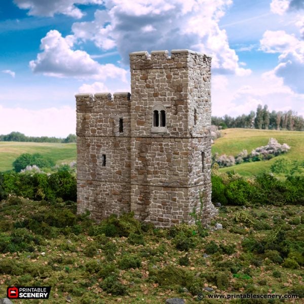 Norman Stone Fort - (28, 15 or 10mm scale) - King and Country