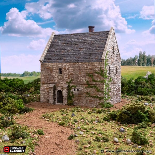 Norman Stone Manor - (28, 15 or 10mm scale) - King and Country