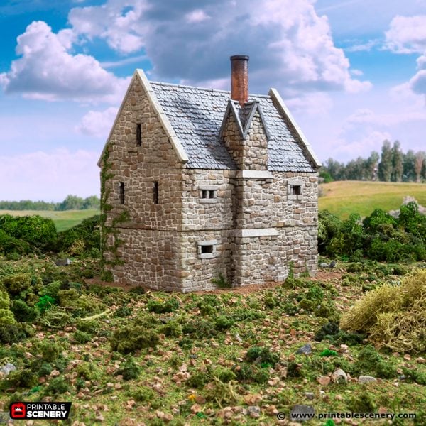 Norman Stone Manor - (28, 15 or 10mm scale) - King and Country