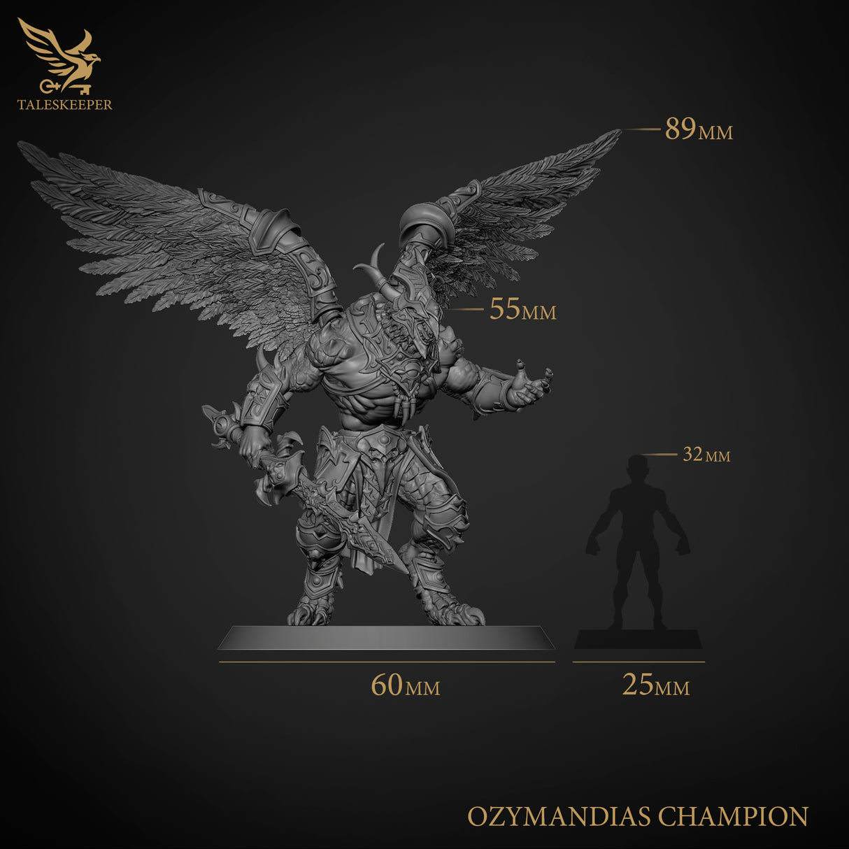 Ozymandias's Champion - 28mm scale miniature for Sci-Fi and Fantasy Wargaming