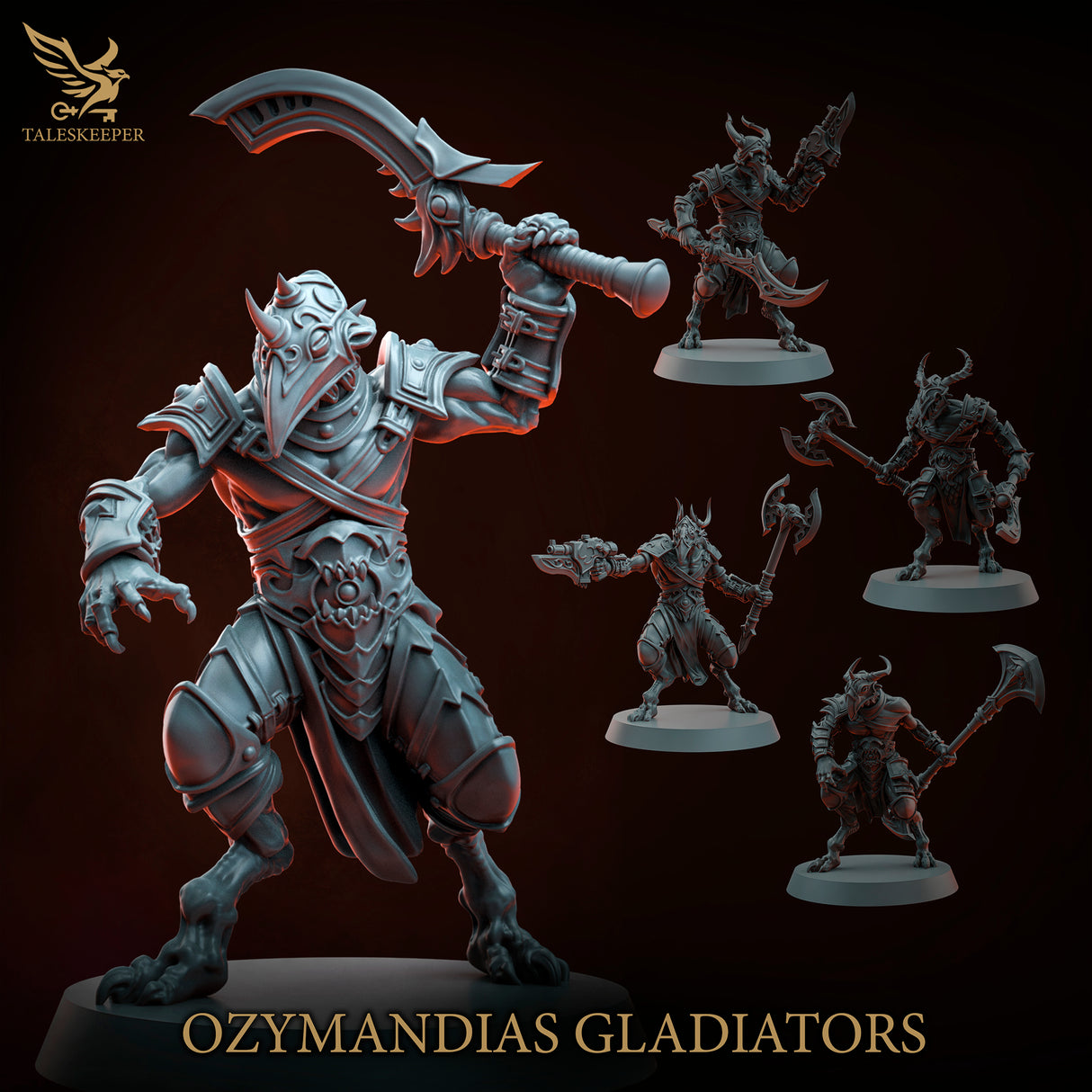Ozymandias Gladiators - 28mm scale miniature for Sci-Fi and Fantasy Wargaming