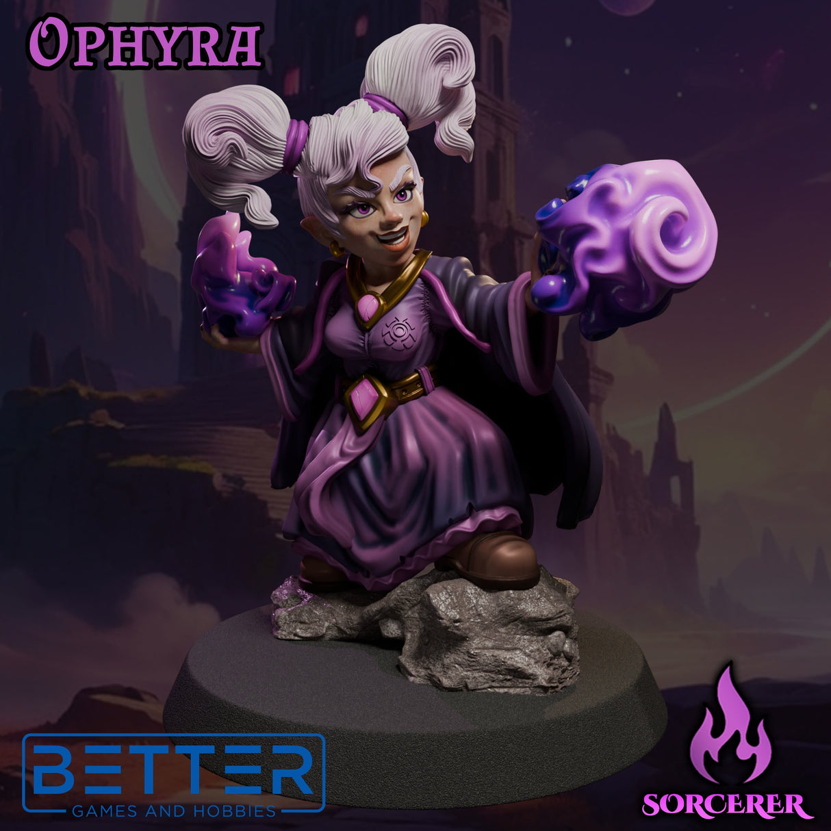 Ophyra the Sorceress, Ladies of the Dark Age, 32 and 75mm