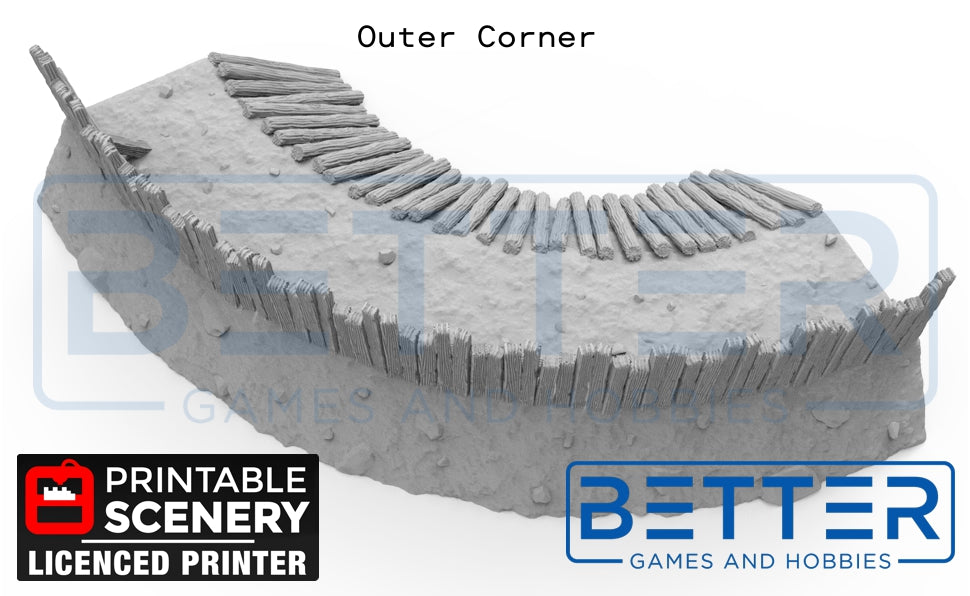 Norman Garrison Wall Sections - (28, 15 or 10mm scale) - King and Country