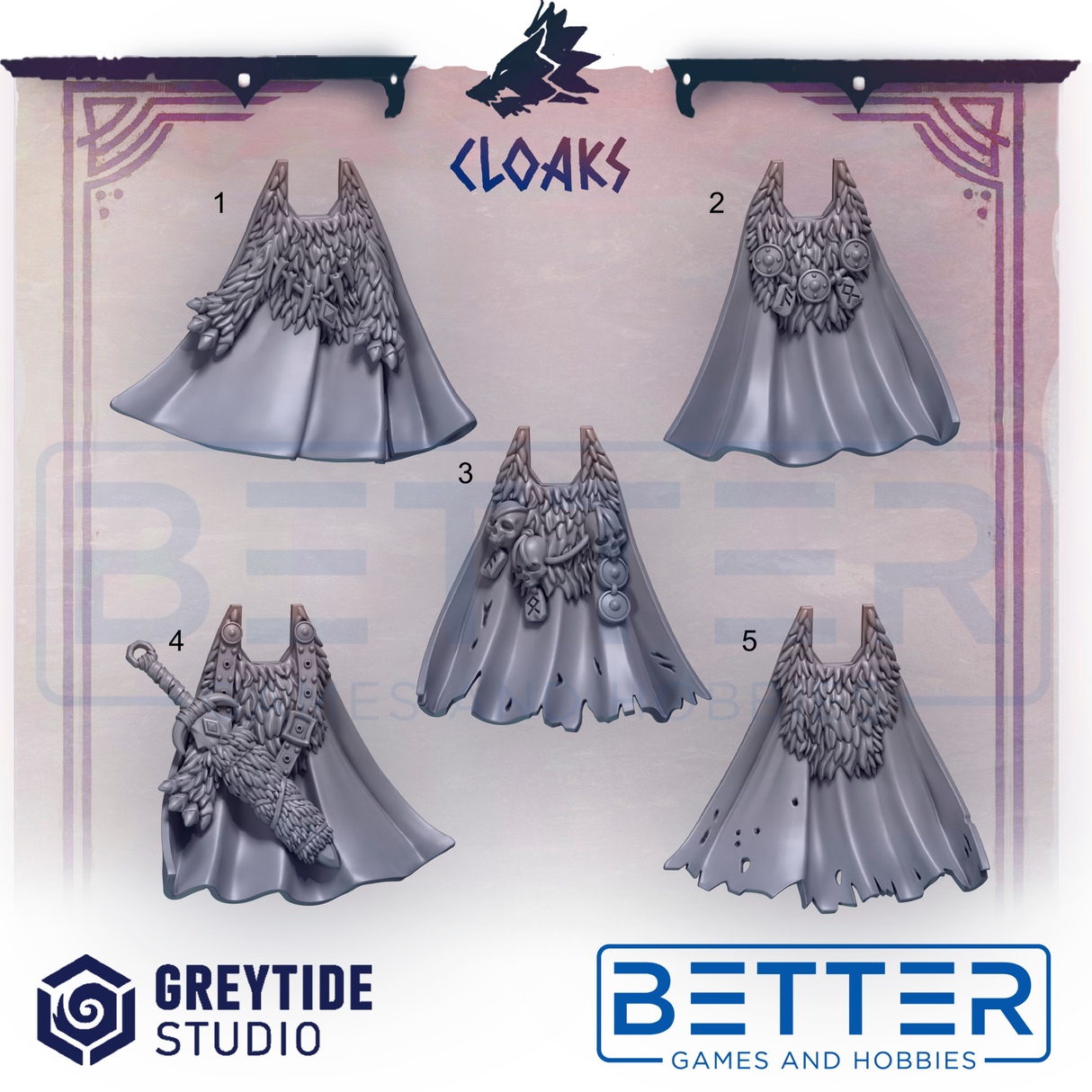 Cloaks - Primal Hounds Conversion parts for 2nd Born marines