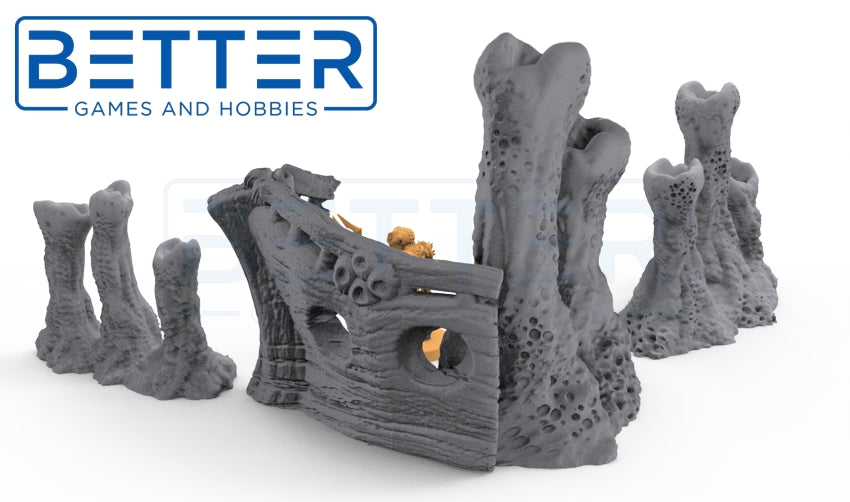 Underwater Steam Vents (28mm Scale) Terrain for tabletop wargaming RPG