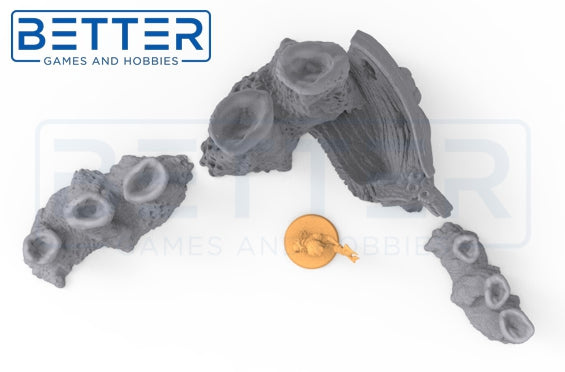 Underwater Steam Vents (28mm Scale) Terrain for tabletop wargaming RPG