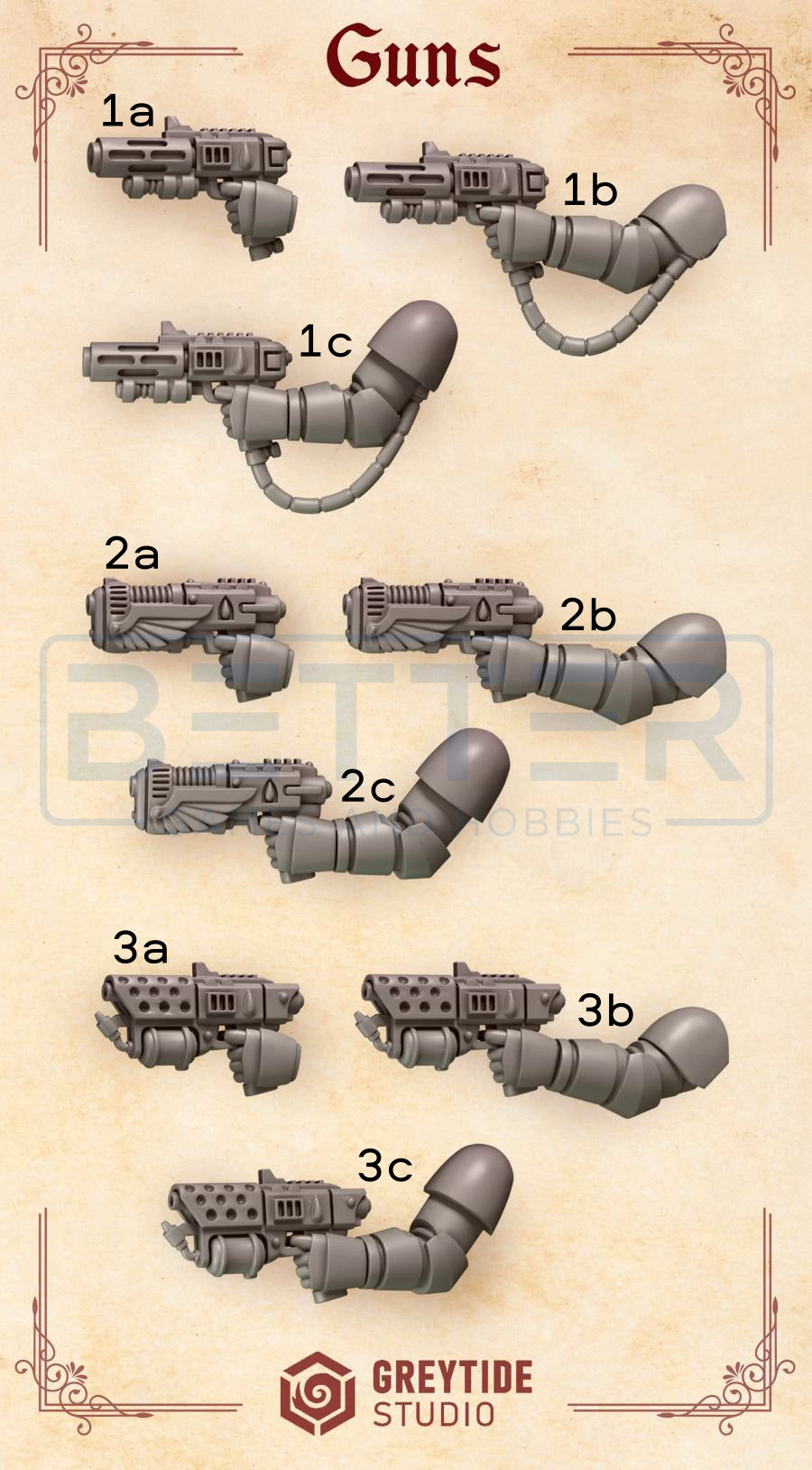 Pistols - Crimson Lords for 2nd Born Marines