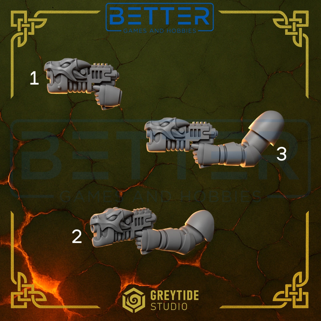 Plasma Pistols - Anvil Wardens for 2nd Born Marines