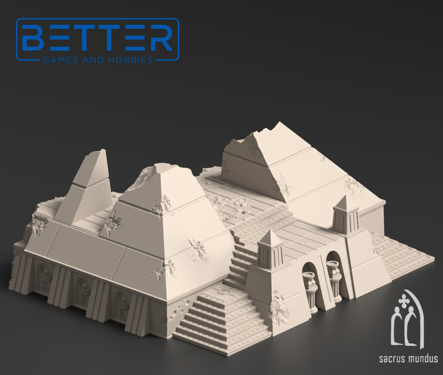 Krotone in flames - Tabletop terrain for Sci-Fi & Grimdark wargaming