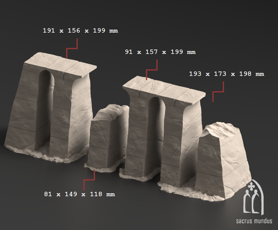 Krotone in flames - Tabletop terrain for Sci-Fi & Grimdark wargaming