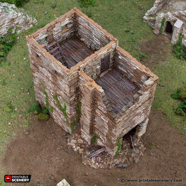 Ruined Black Rock Keep - (28, 15 or 10mm scale) - King and Country