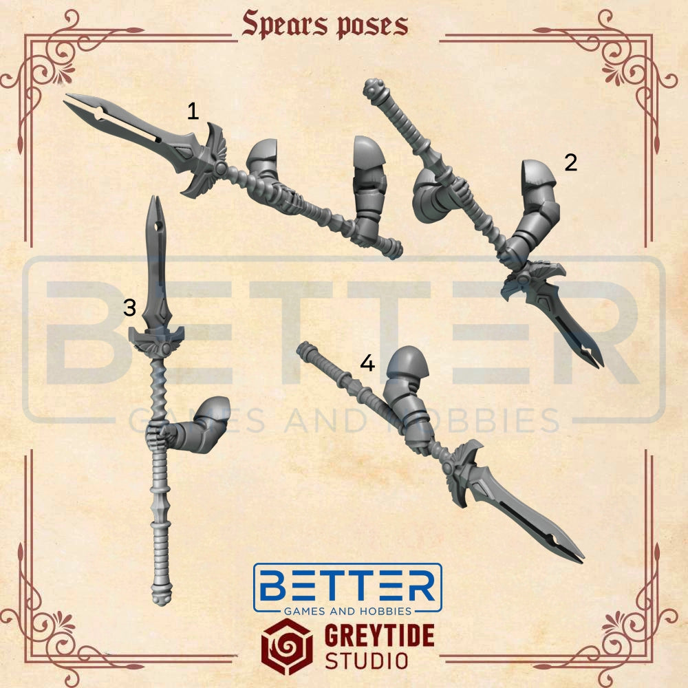 Two Handed Spears - Crimson Lords - 2nd Born Marines