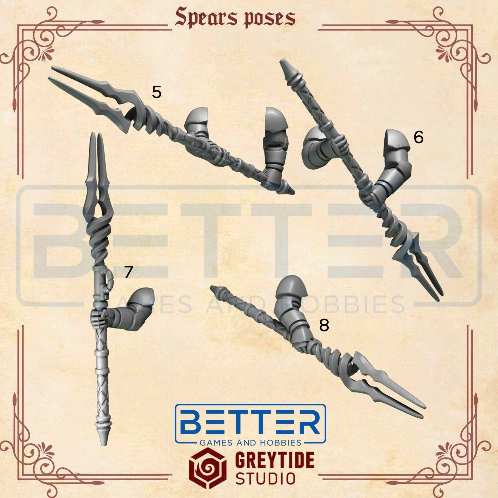 Two Handed Spears - Crimson Lords - 2nd Born Marines