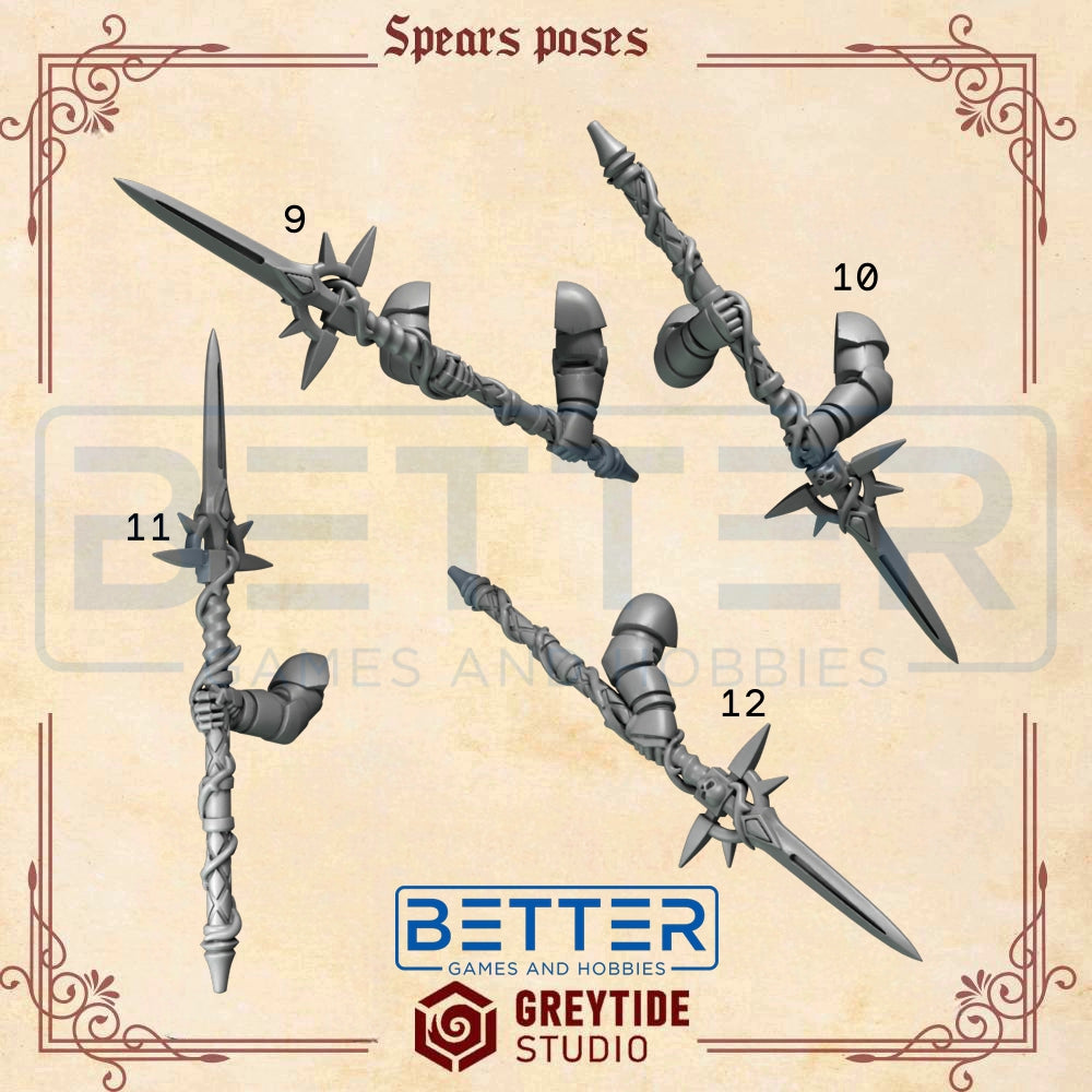 Two Handed Spears - Crimson Lords - 2nd Born Marines