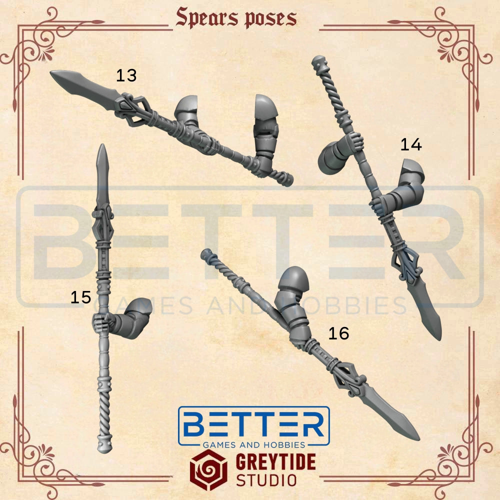 Two Handed Spears - Crimson Lords - 2nd Born Marines