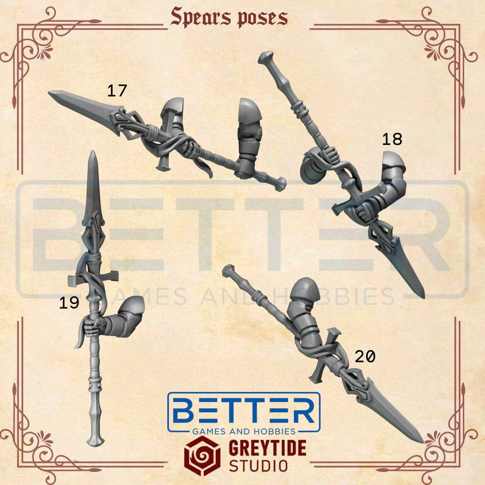 Two Handed Spears - Crimson Lords - 2nd Born Marines