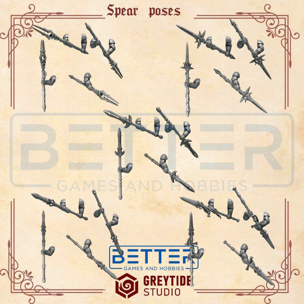 Two Handed Spears - Crimson Lords - 2nd Born Marines