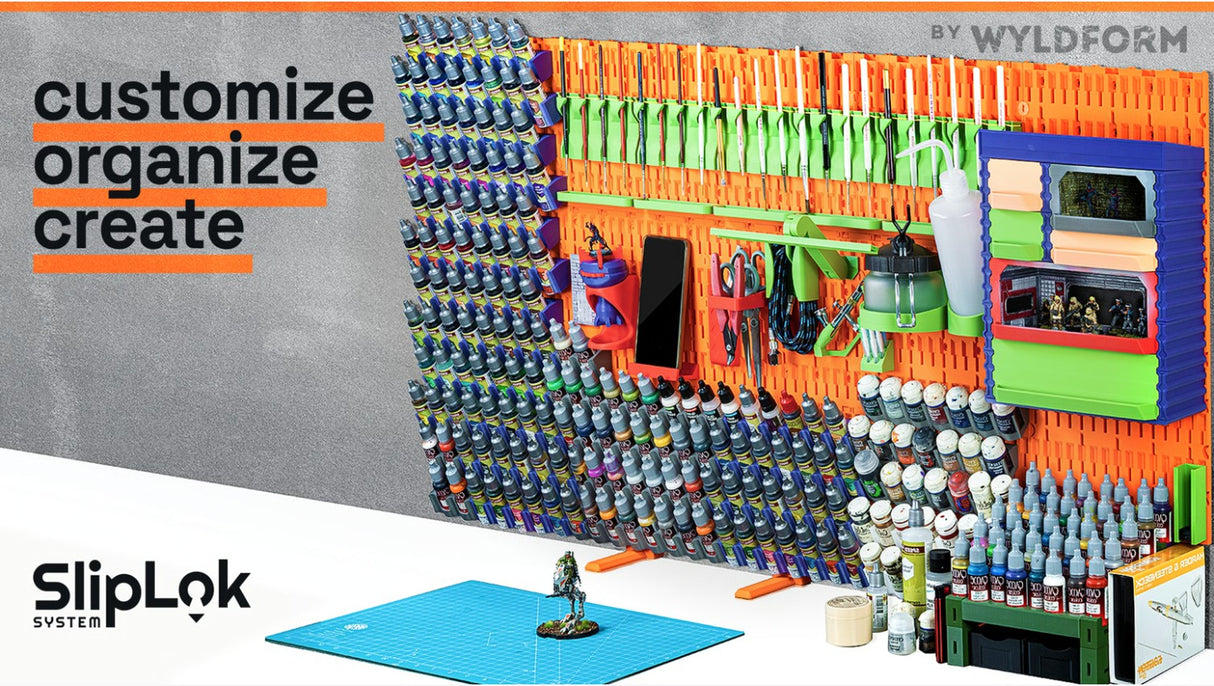 Wall Workshop - Modular hobby organiser, Accessories, Ikea Skadis compatible.