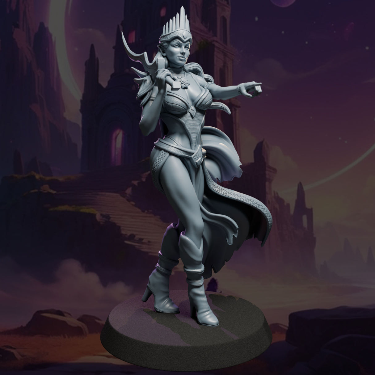 Selyra the Sorceress, Ladies of the Dark Age, NSFW, 32 and 75mm