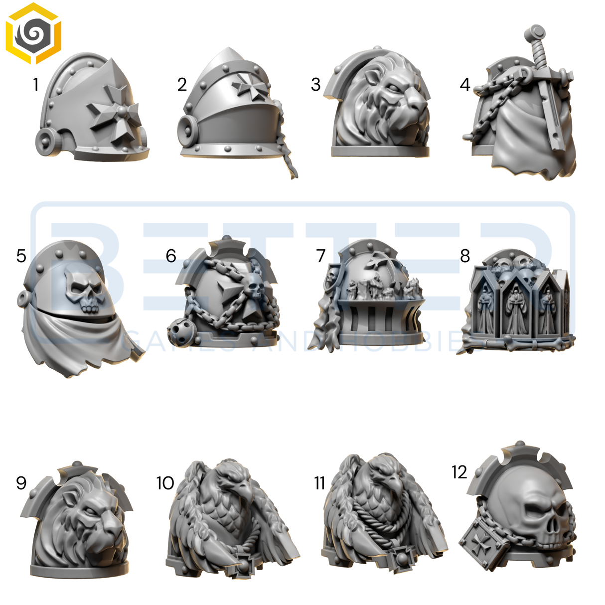 Shoulder Pads - Eternal Pilgrims for 2nd Born Marines