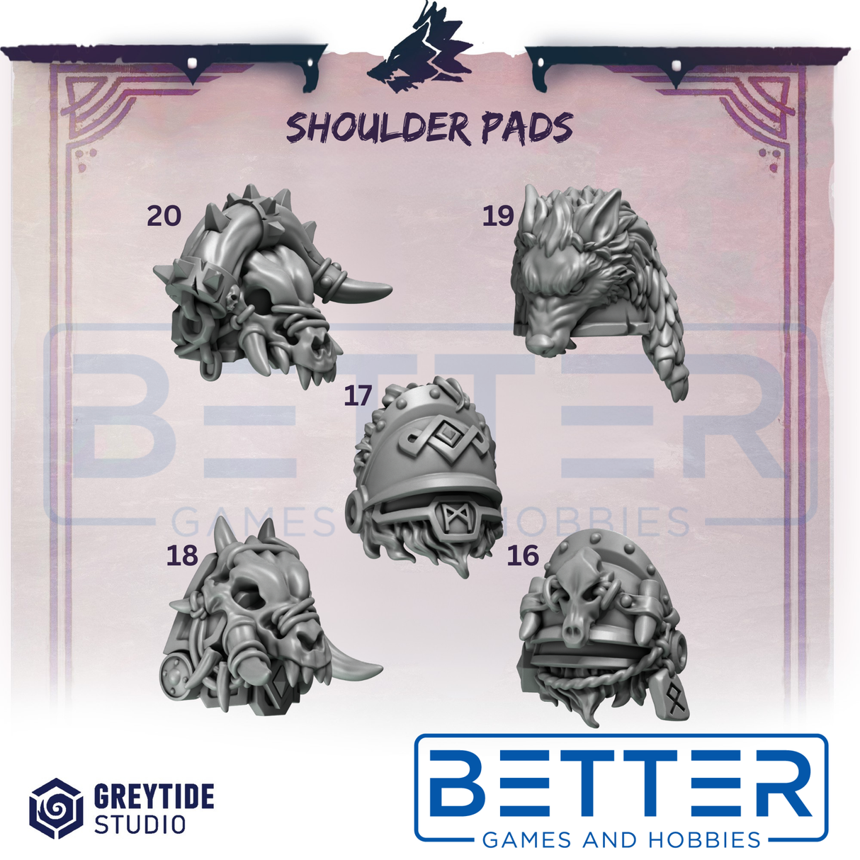 Shoulder Pads - Primal Hounds for 2nd Born Marines