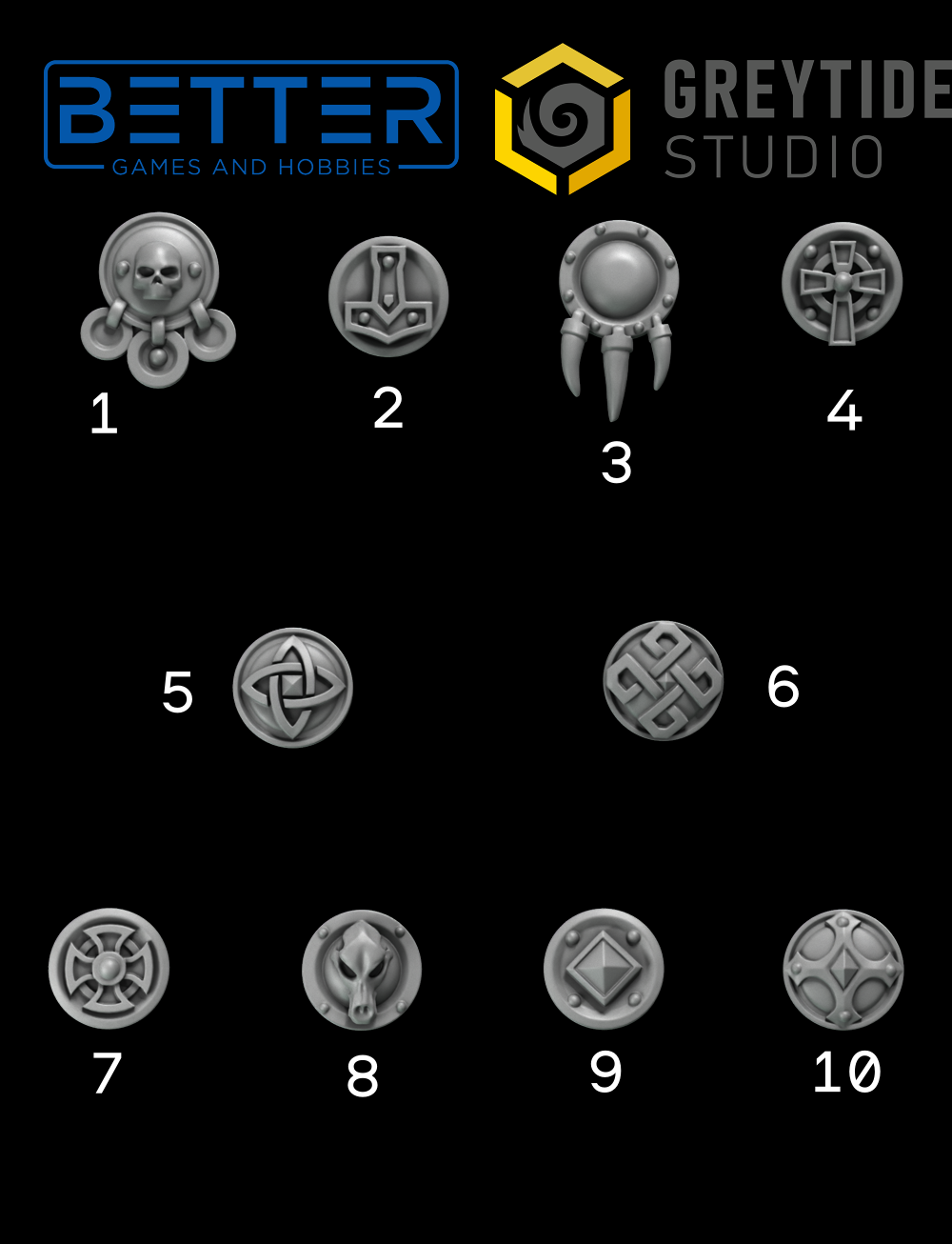 Shoulder Shields - Primal Hounds for 2nd Born Marines