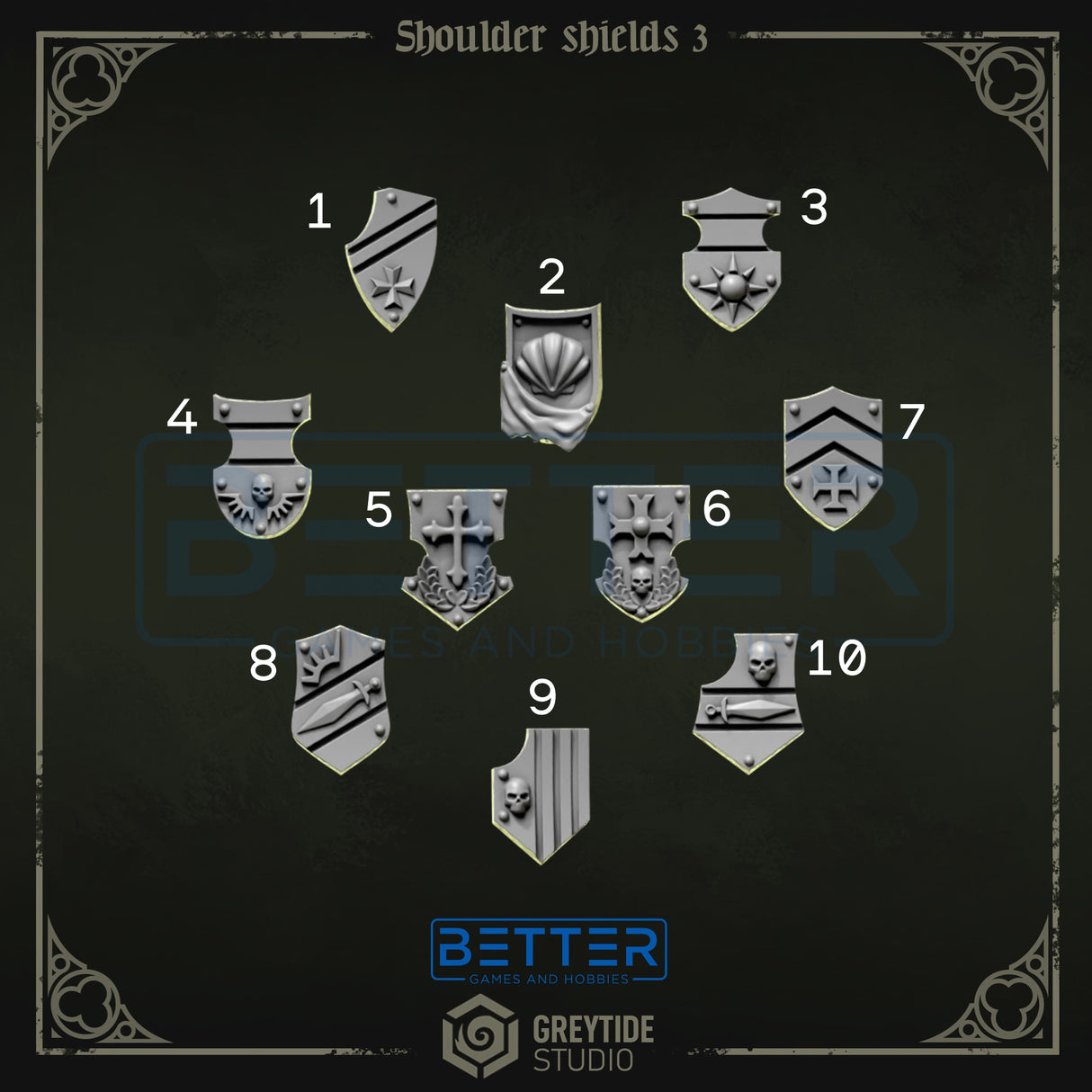 Shoulder Shields 3 - Eternal Pilgrims for 2nd Born Marines