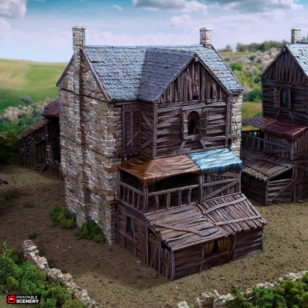 No2 Slums of Flea bottom - (28, 15, or 10mm scale) - King and Country