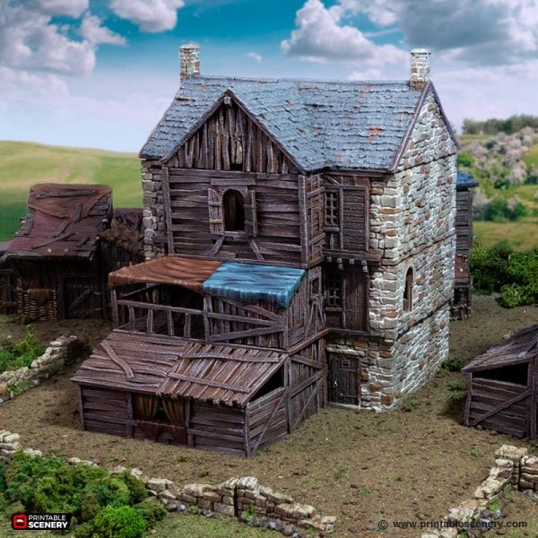 No2 Slums of Flea bottom - (28, 15, or 10mm scale) - King and Country