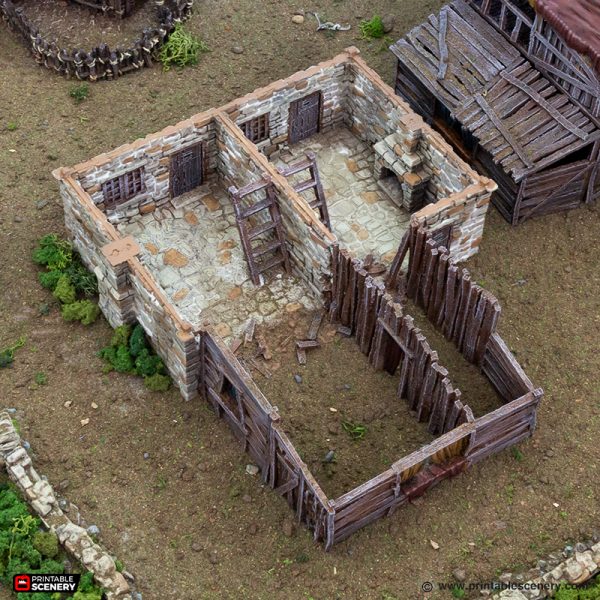 No2 Slums of Flea bottom - (28, 15, or 10mm scale) - King and Country