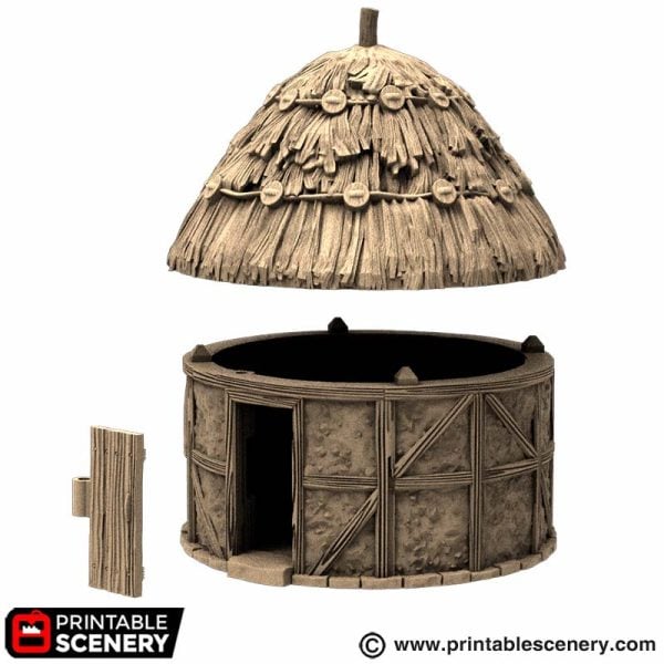 Small Round House - (28, 15, or 10mm scale) - King and Country