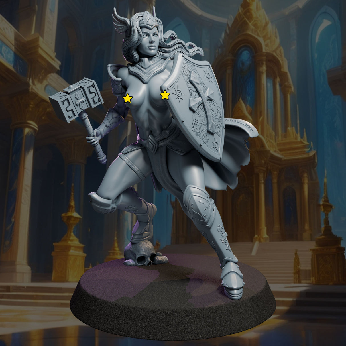 Solenne the Paladin, Ladies of the Dark Age, NSFW, 32 and 75mm