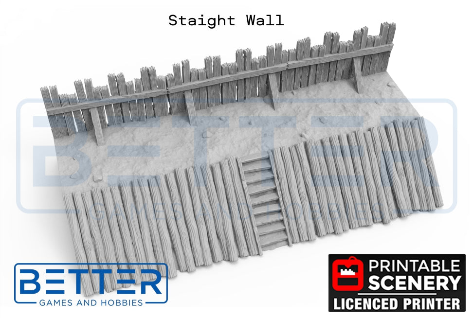 Norman Garrison Wall Sections - (28, 15 or 10mm scale) - King and Country