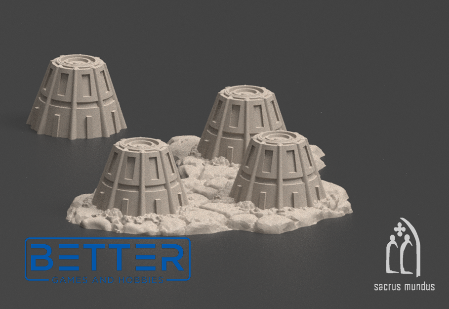 Nimoa, War Zone - 28mm Scale tabletop terrain for Sci-Fi & Grimdark wargaming