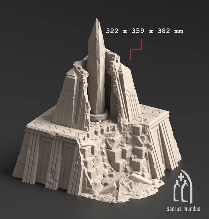 Krotone in flames - Tabletop terrain for Sci-Fi & Grimdark wargaming