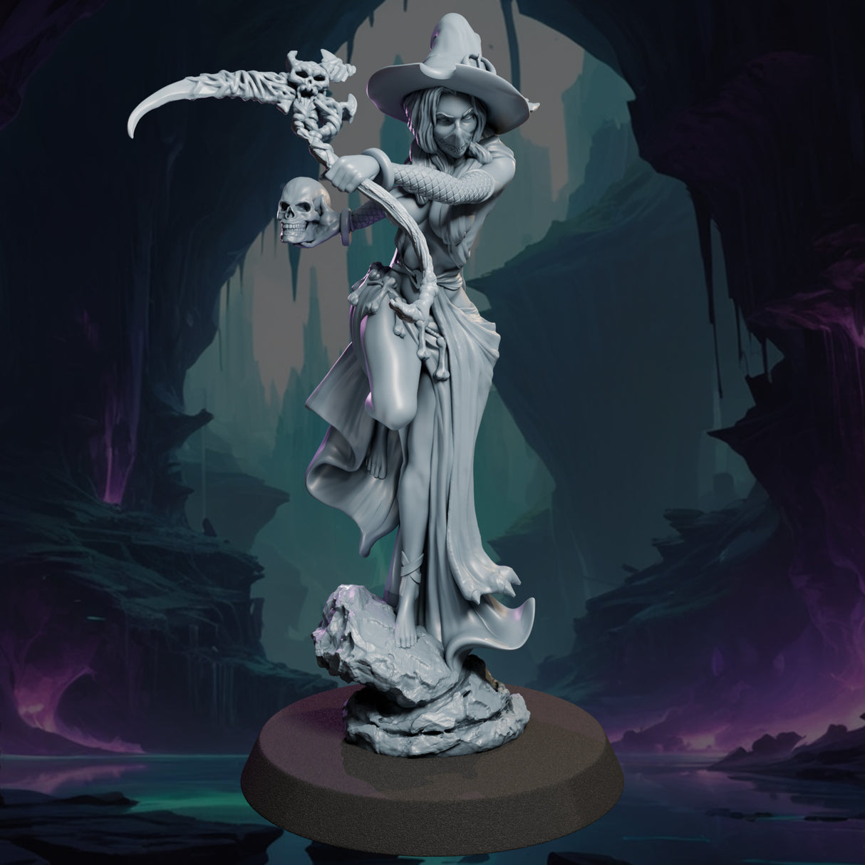 Thalmera the Warlock, Ladies of the Dark Age, NSFW, 32 and 75mm