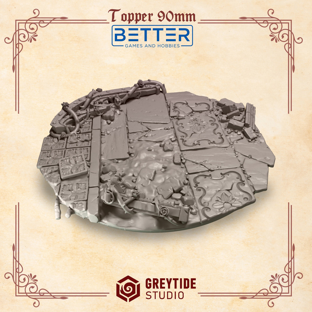 90mm Base Topper - Crimson Lords