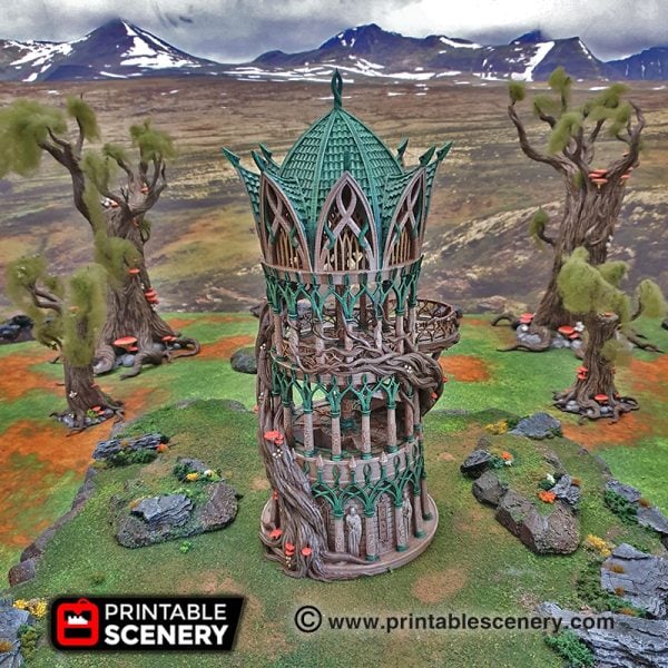 Tower Aeternus - (28, 15 or 10mm scale) - Wood Elven