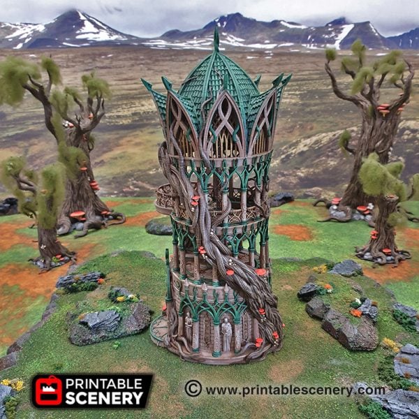 Tower Aeternus - (28, 15 or 10mm scale) - Wood Elven