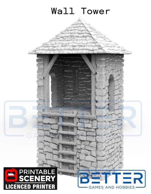 Norman Fort Wall additions - (28, 15, or 10mm scale) - King and Country